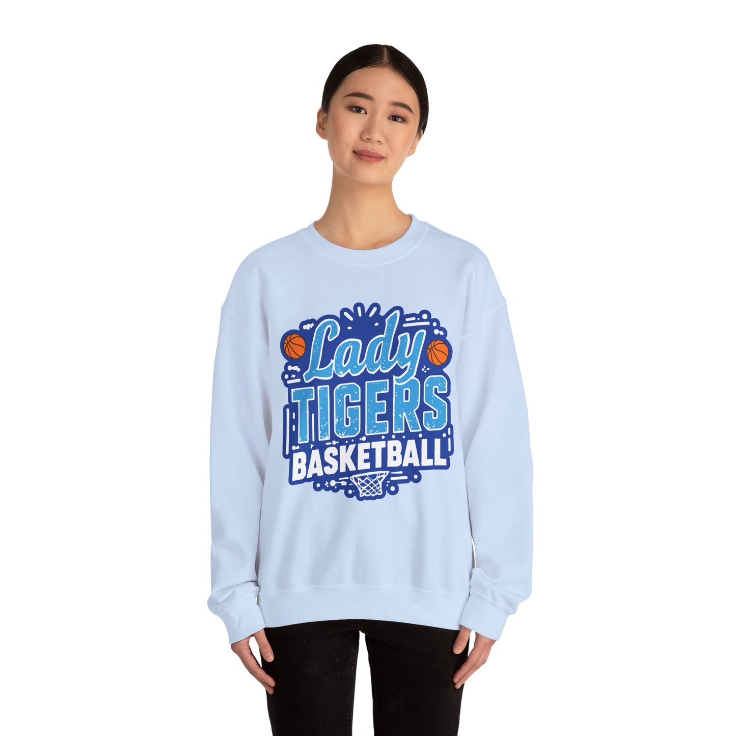 Adult Crewneck Sweatshirt \ Brilliant Tigers Basketball \ BTBKG1