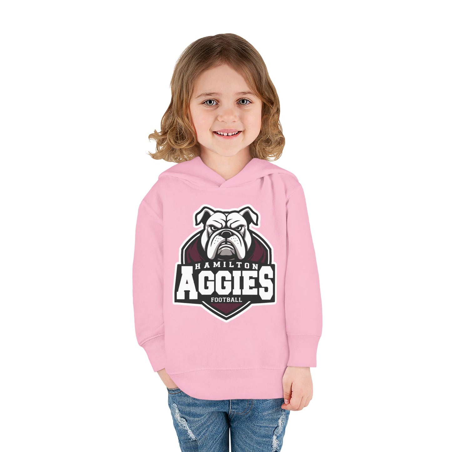Toddler Hoodie Sweatshirt \ Hamilton Aggies Football \ HAF2