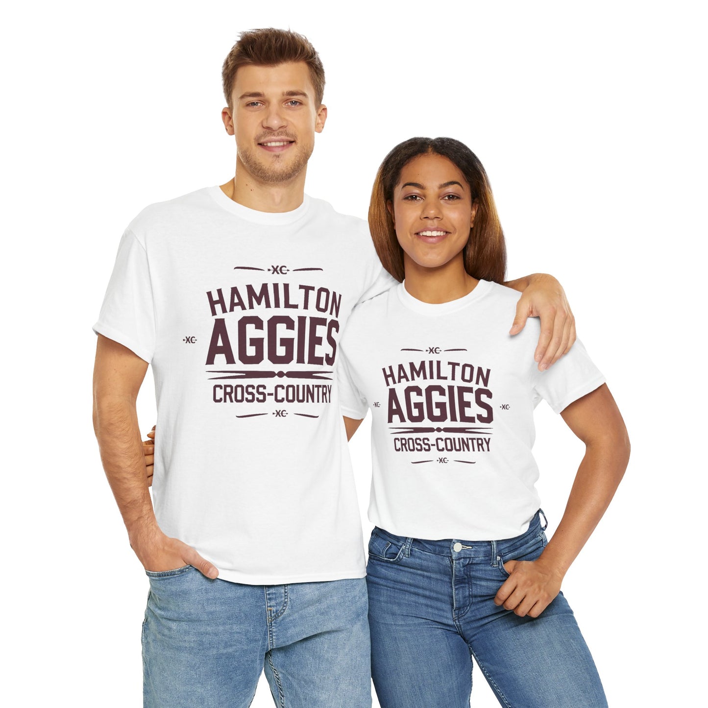 Adult Tee \ Hamilton Aggies Cross-Country \ HCC1