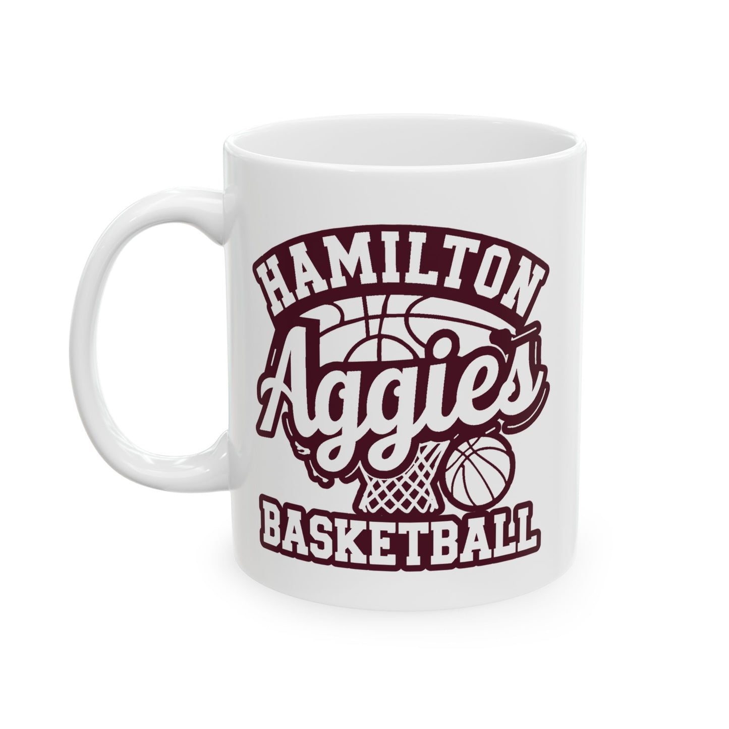 Coffee Mug \ Hamilton Aggies Basketball \ HABBG1