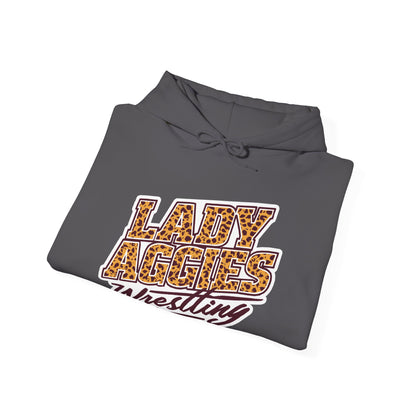 Adult Hoodie Sweatshirt \ Hamilton Aggies Wrestling \ HAWG3