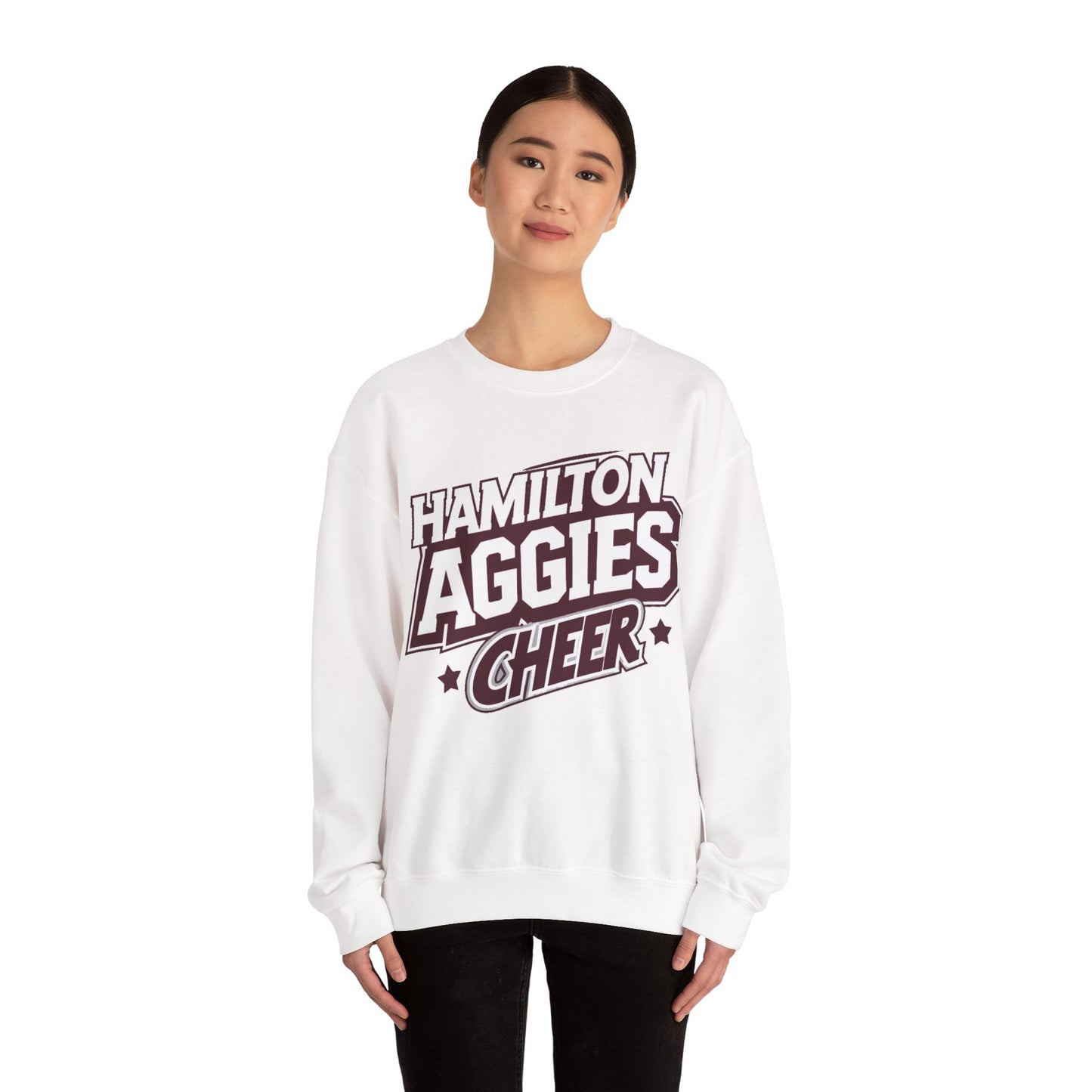 Adult Crewneck Sweatshirt \ Hamilton Aggies Cheer \ HAC1