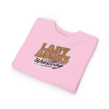 Toddler Crewneck Sweatshirt \ Hamilton Aggies Wrestling \ HAWG3