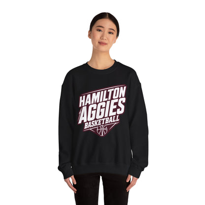 Adult Crewneck Sweatshirt \ Hamilton Aggies Basketball \ HABK2