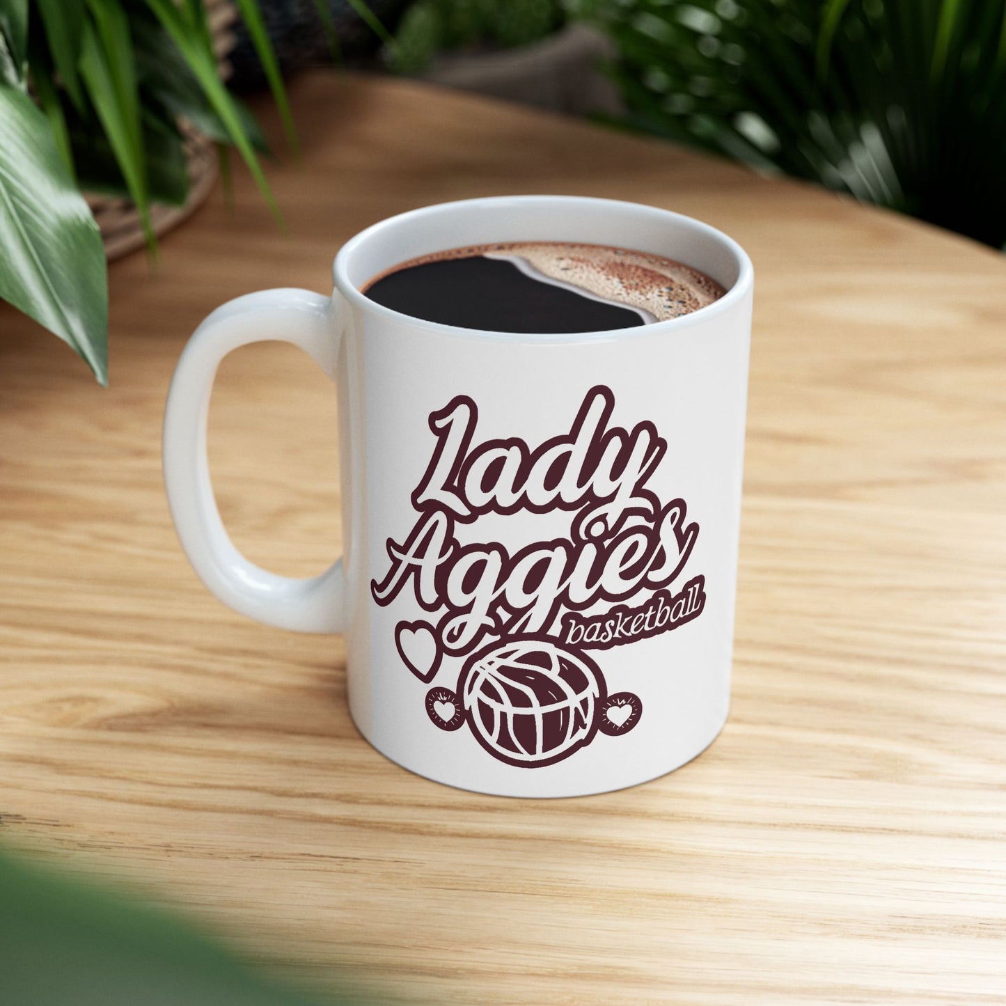 Coffee Mug \ Hamilton Aggies Basketball \ HABKG2