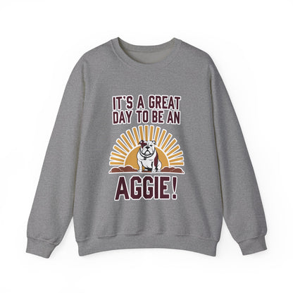 Adult Crewneck Sweatshirt \ It's a Great Day to be a Aggie! \ GDA4