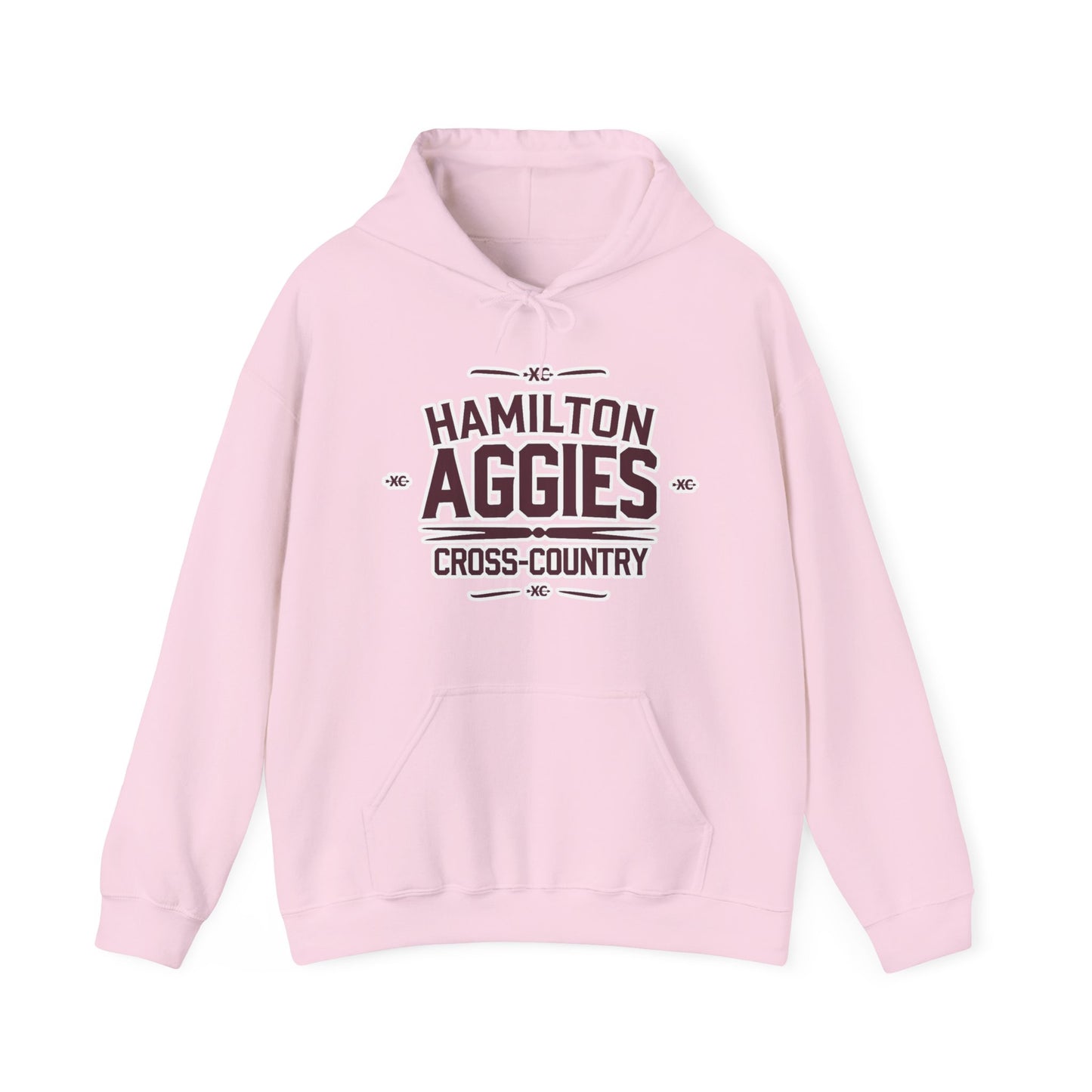 Adult Hooded Sweatshirt \ Hamilton Aggies Cross-Country \ HCC1