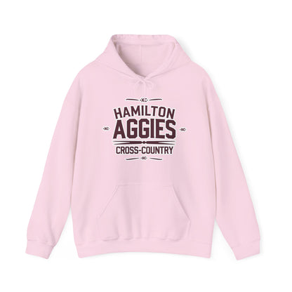 Adult Hooded Sweatshirt \ Hamilton Aggies Cross-Country \ HCC1