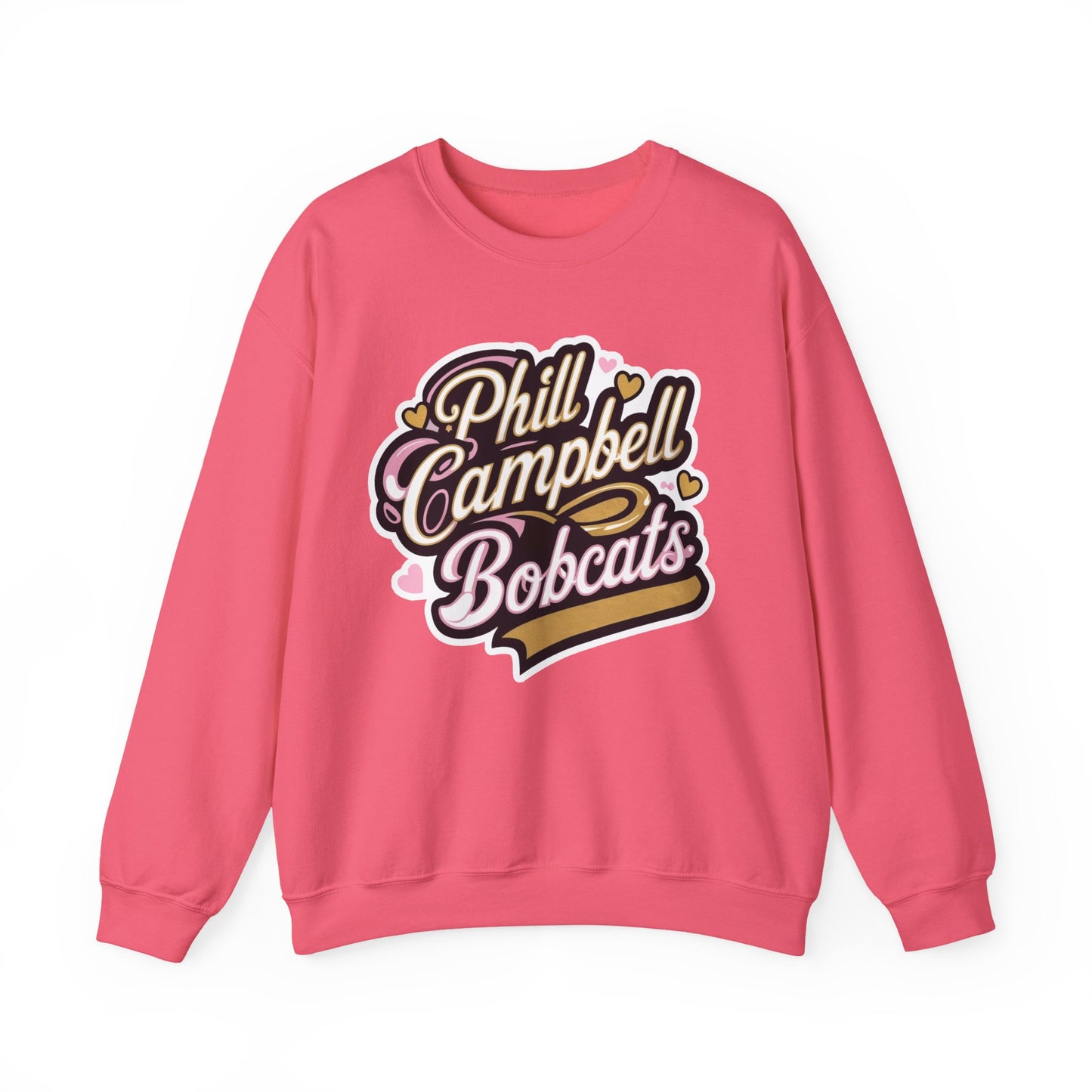 Adult Crewneck Sweatshirt \ Phill Campbell Bobcats \ PCBG1