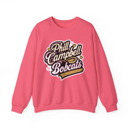 Adult Crewneck Sweatshirt \ Phill Campbell Bobcats \ PCBG1