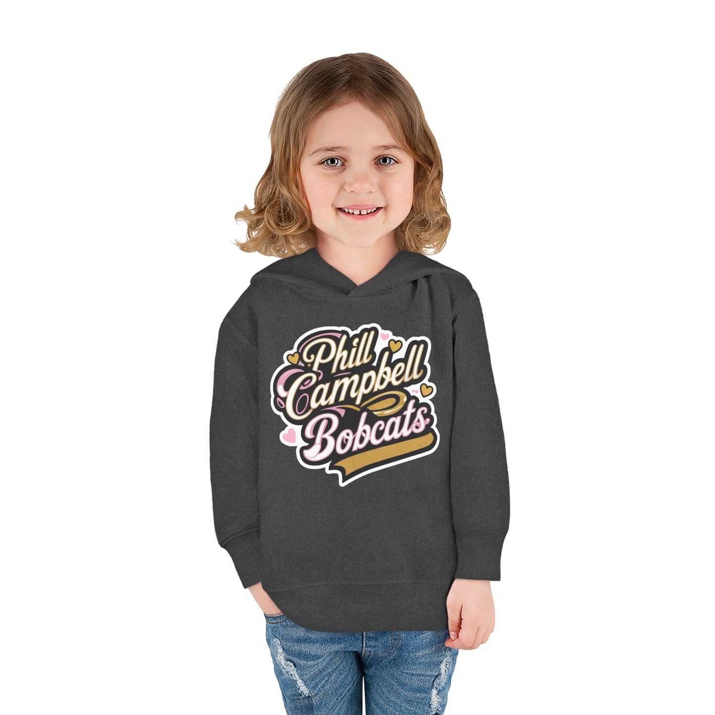 Toddler Hoodie Sweatshirt \ Phill Campbell Bobcats \ PCBG1