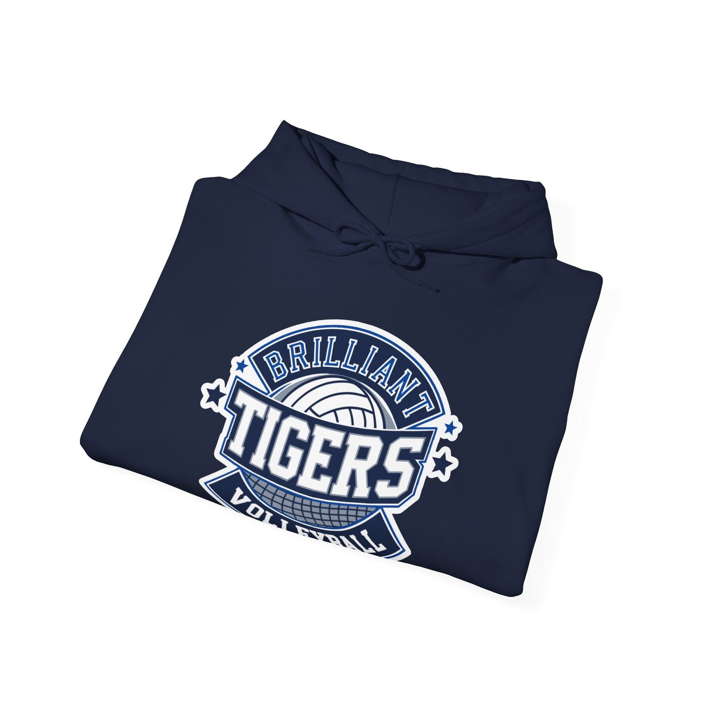 Adult Hoodie Sweatshirt \ Brilliant Tigers Volleyball \ BTV1