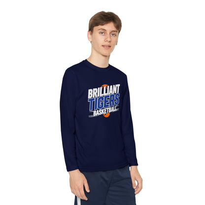 Youth Long Sleeve Tee \ Brilliant Tigers Basketball \ BTBK1