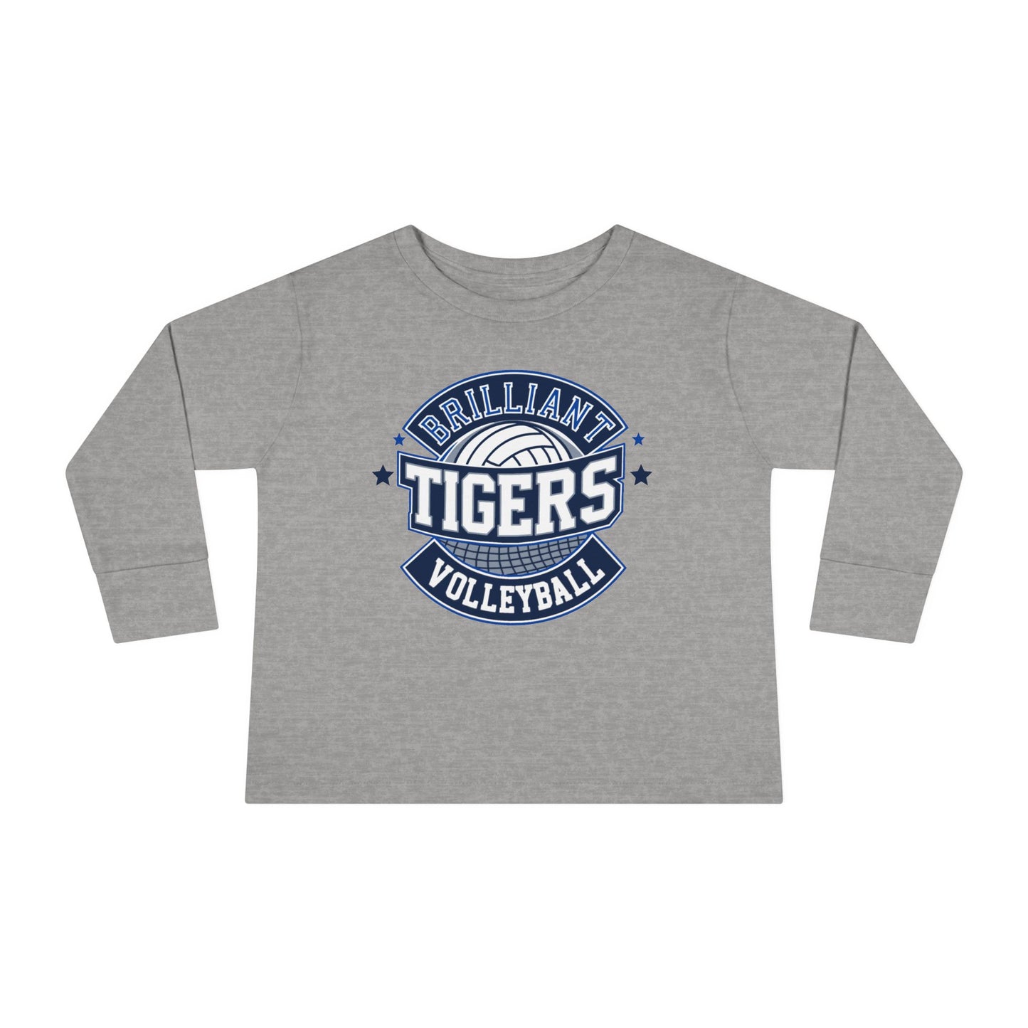Toddler Long Sleeve Tee \ Brilliant Tigers Volleyball \ BTV1