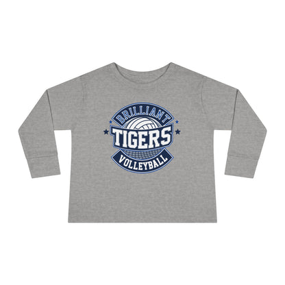 Toddler Long Sleeve Tee \ Brilliant Tigers Volleyball \ BTV1