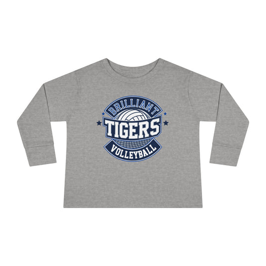 Toddler Long Sleeve Tee \ Brilliant Tigers Volleyball \ BTV1