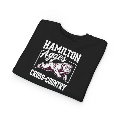 Toddler Crewneck Sweatshirt \ Hamilton Aggies Cross-Country \ HCC2