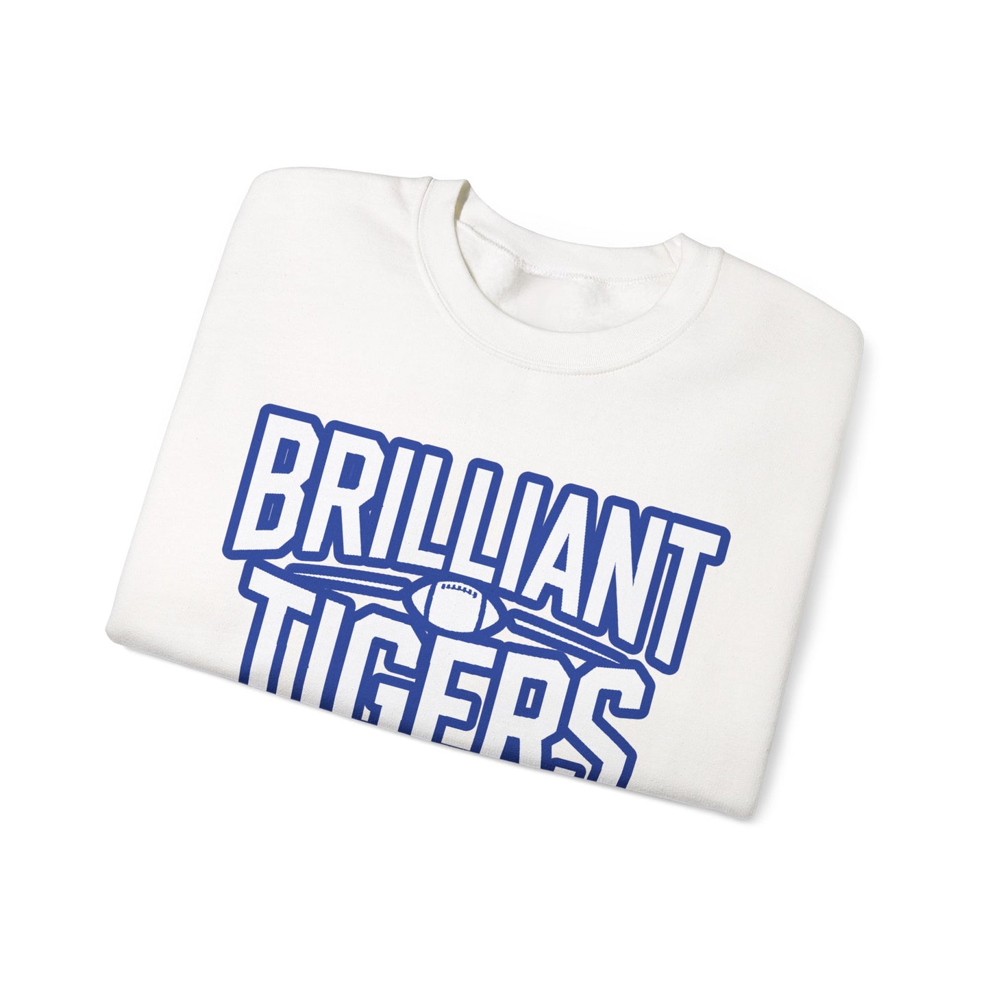 Adult Crewneck Sweatshirt \ Brilliant Tigers Football \ BTF1