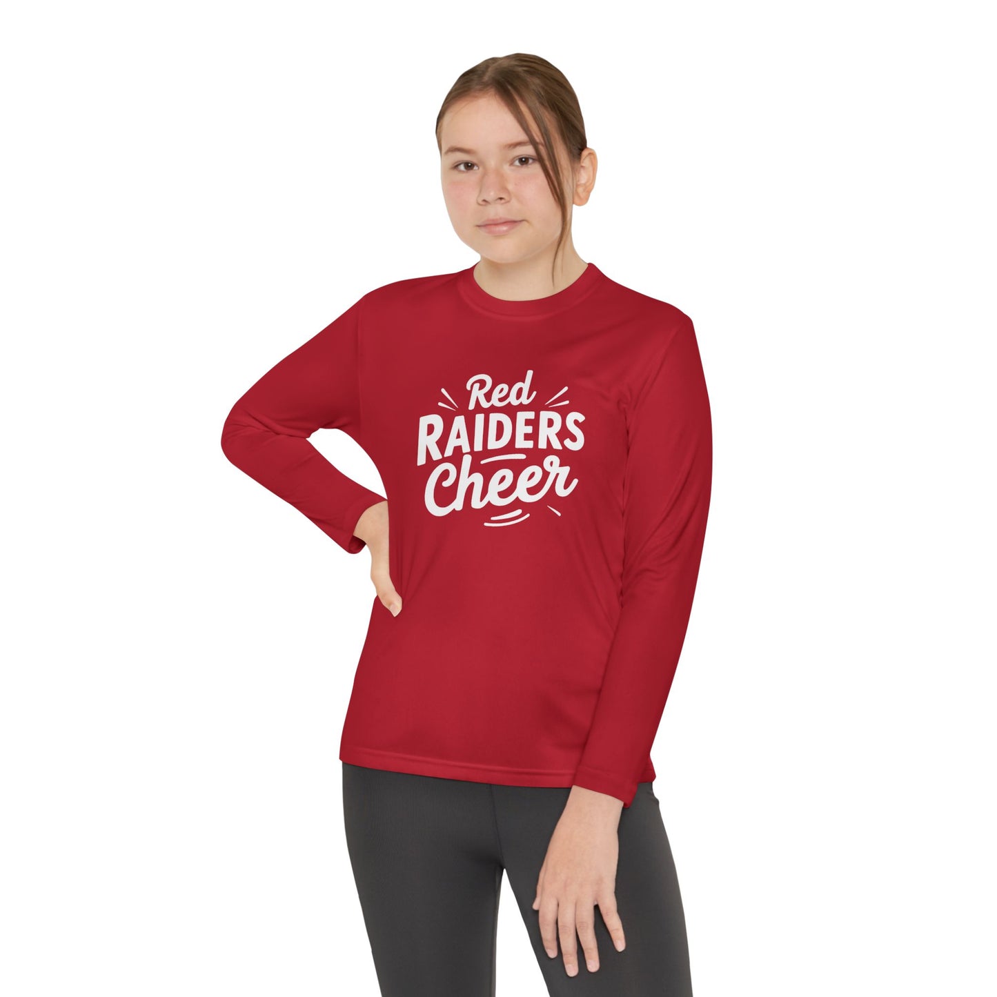Youth Long Sleeve Tee \ Marion County Red Raiders Cheer \ MCC1