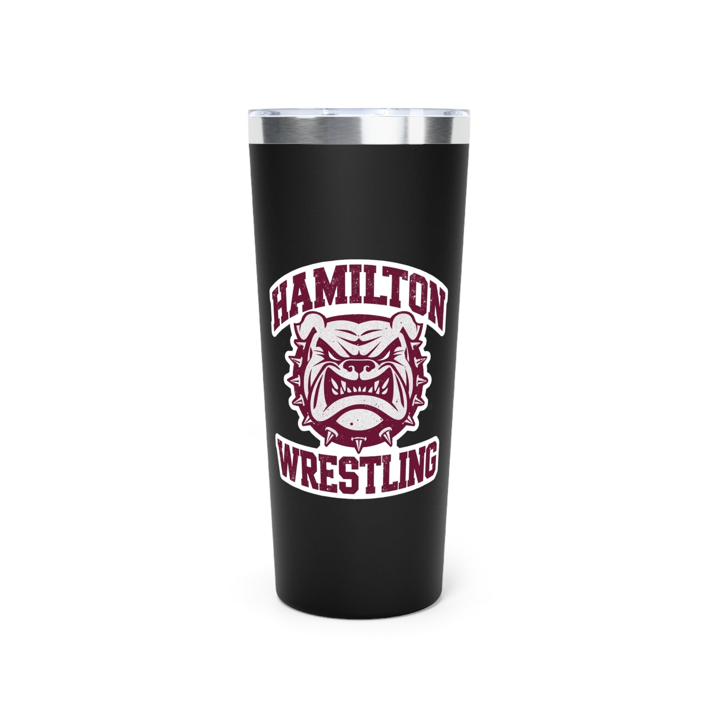 22oz Copper Insulated Tumbler \ Hamilton Aggies Wrestling \ HAW2