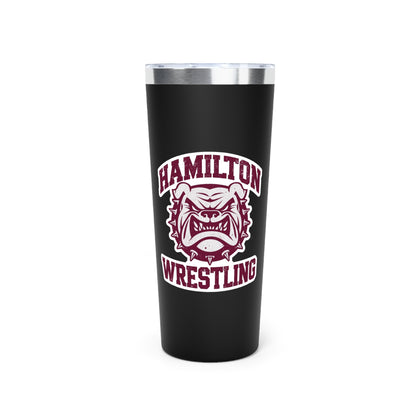 22oz Copper Insulated Tumbler \ Hamilton Aggies Wrestling \ HAW2