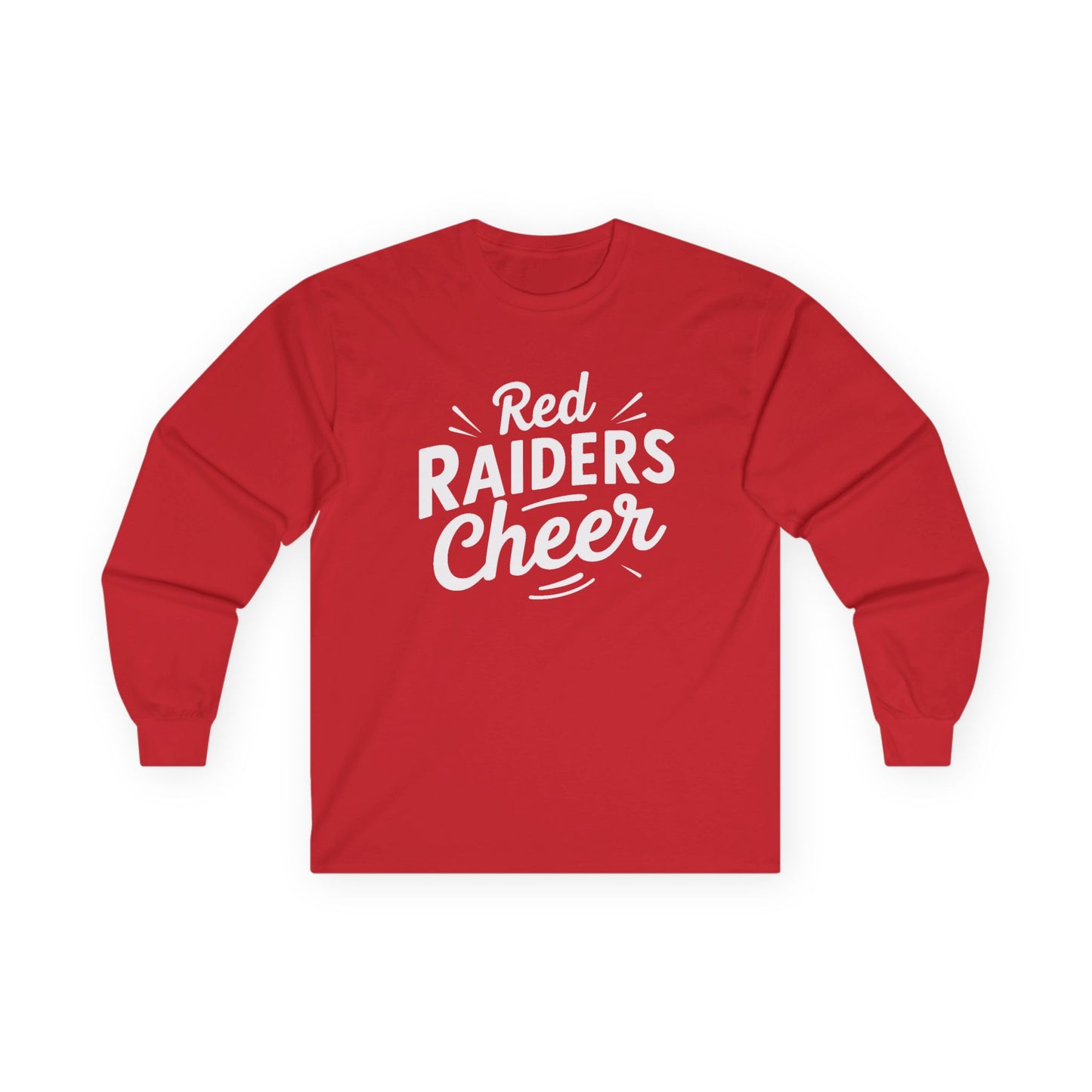 Adult Long Sleeve Tee \ Marion County Red Raiders Cheer \ MCC1
