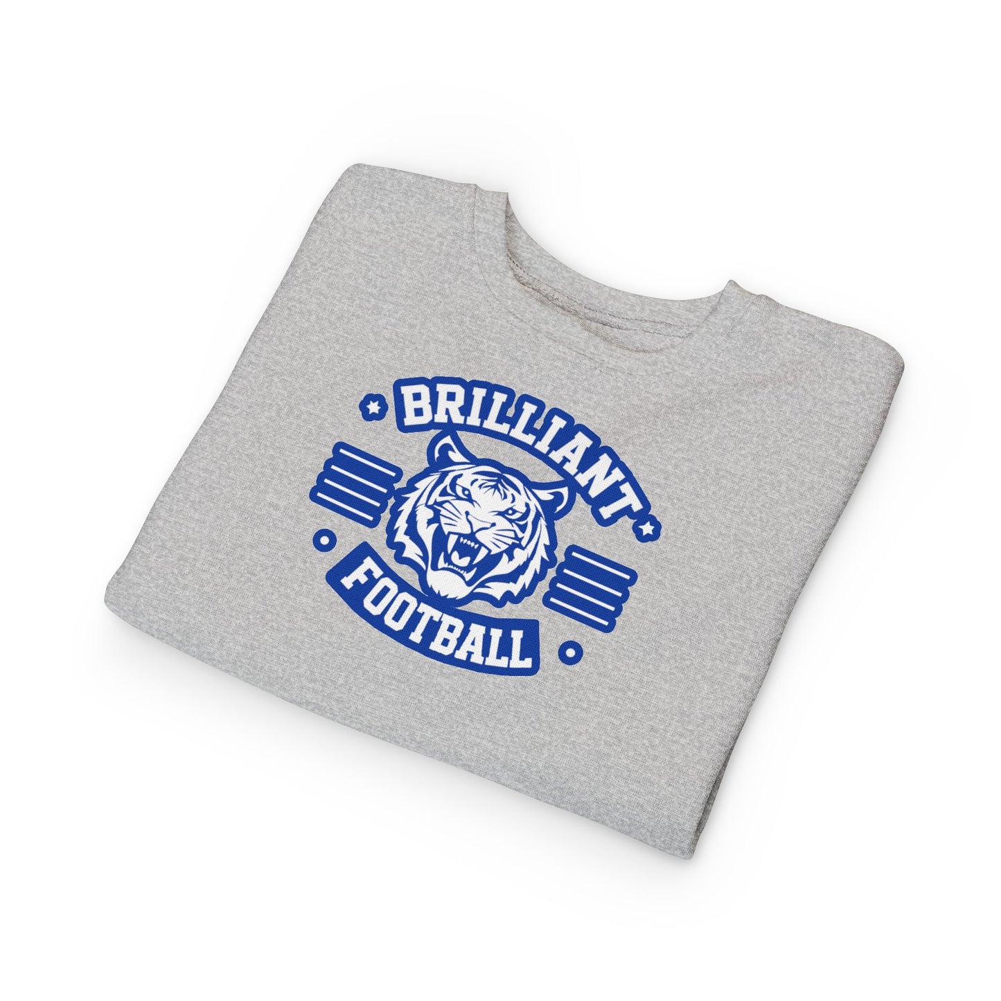 Toddler Crewneck Sweatshirt \ Brilliant Tigers Football \ BTF2