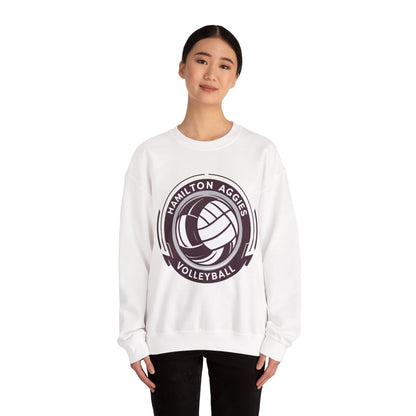 Adult Crewneck Sweatshirt \ Hamilton Aggies Volleyball \ HAV1