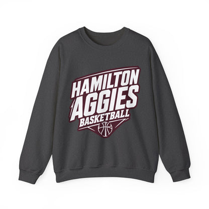 Adult Crewneck Sweatshirt \ Hamilton Aggies Basketball \ HABB2