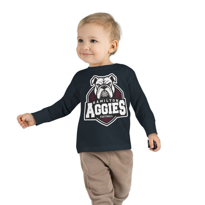 Toddler Long Sleeve Tee \ Hamilton Aggies Football \ HAF2