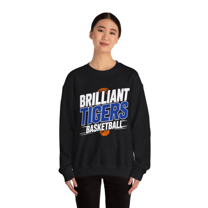 Adult Crewneck Sweatshirt \ Brilliant Tigers Basketball \ BTBK1