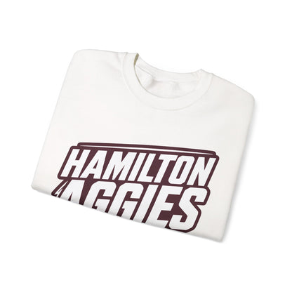 Adult Crewneck Sweatshirt \ Hamilton Aggies Basketball \ HABB2