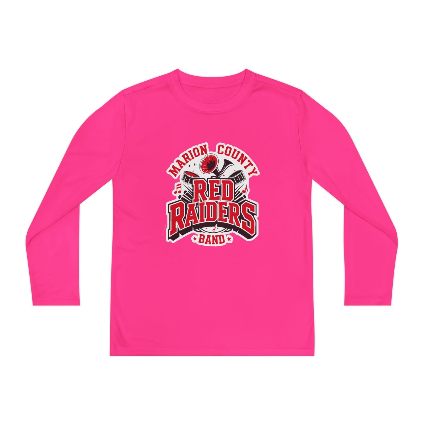 Youth Long Sleeve Shirt \ Marion County Red Raiders Band \ MCB2