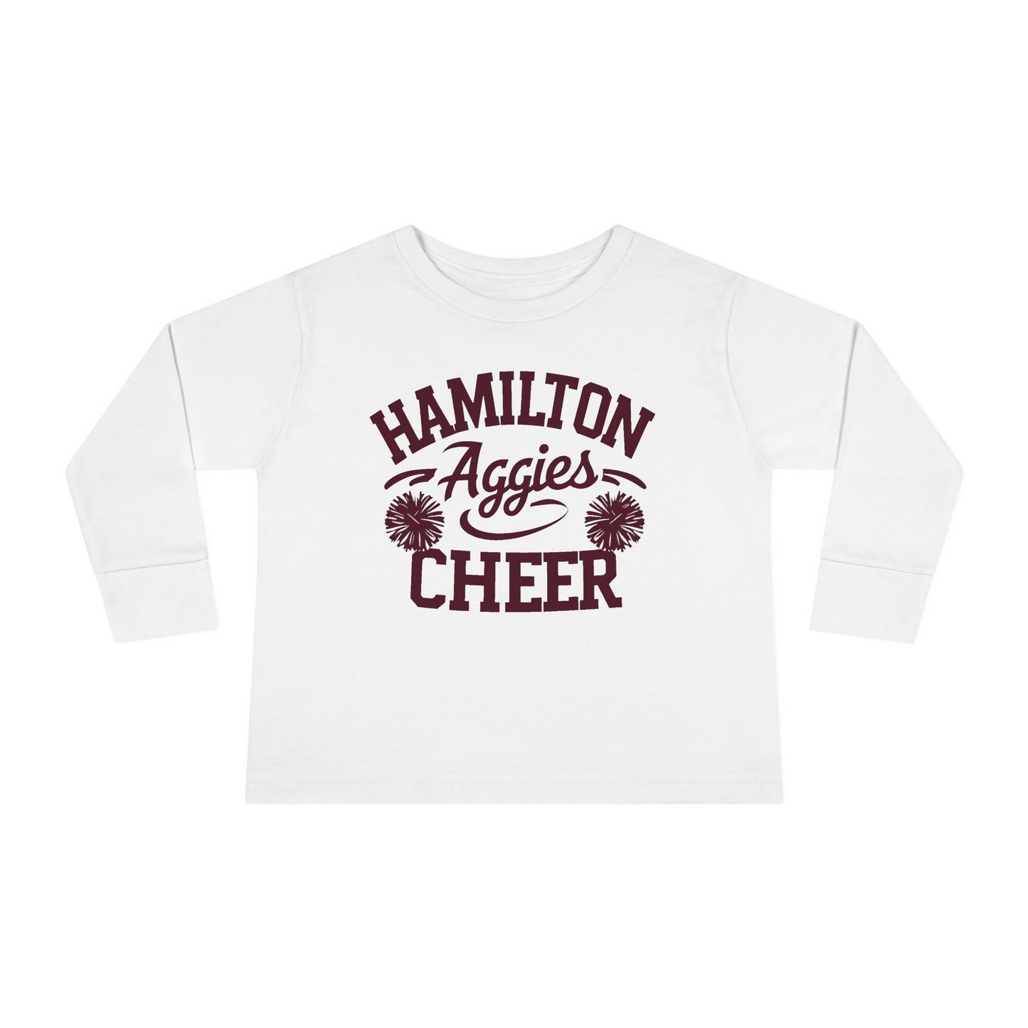 Toddler Long Sleeve Tee \ Hamilton Aggies Cheer \ Style HAC2