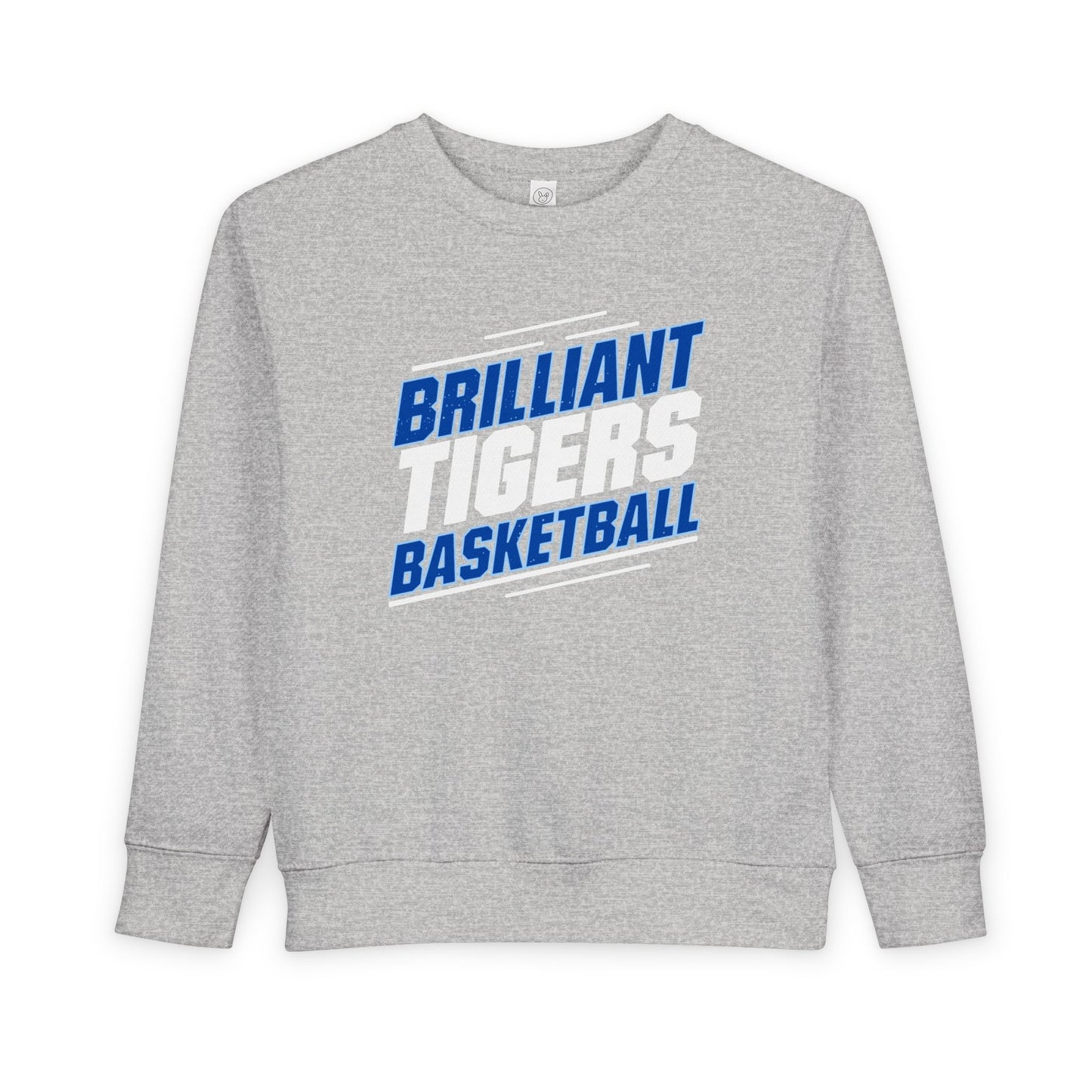 Toddler Crewneck Sweatshirt \ Brilliant Tigers Basketball \ BTBK2