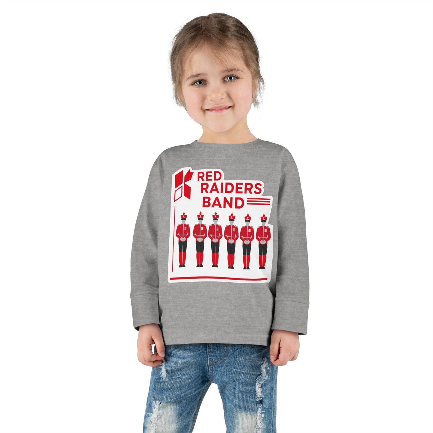 Toddler Long Sleeve Tee \ Marion County Red Raiders Band \ MCB1