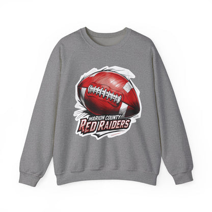 Adult Crewneck Sweatshirt \ Marion County Red Raiders Football \ MCF1