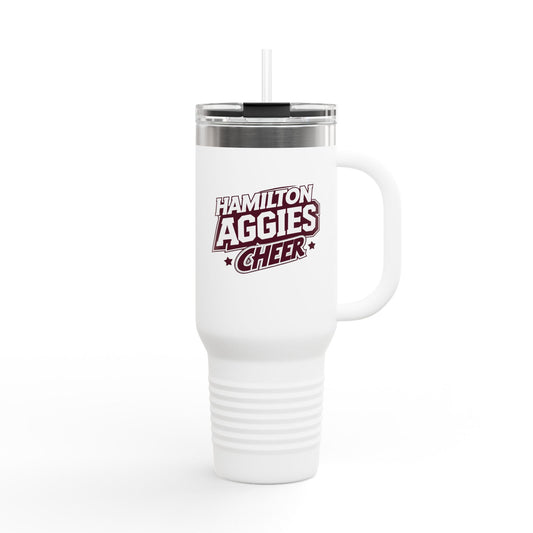 40oz Insulated Tumbler \ Hamilton Aggies Cheer \ HAC1