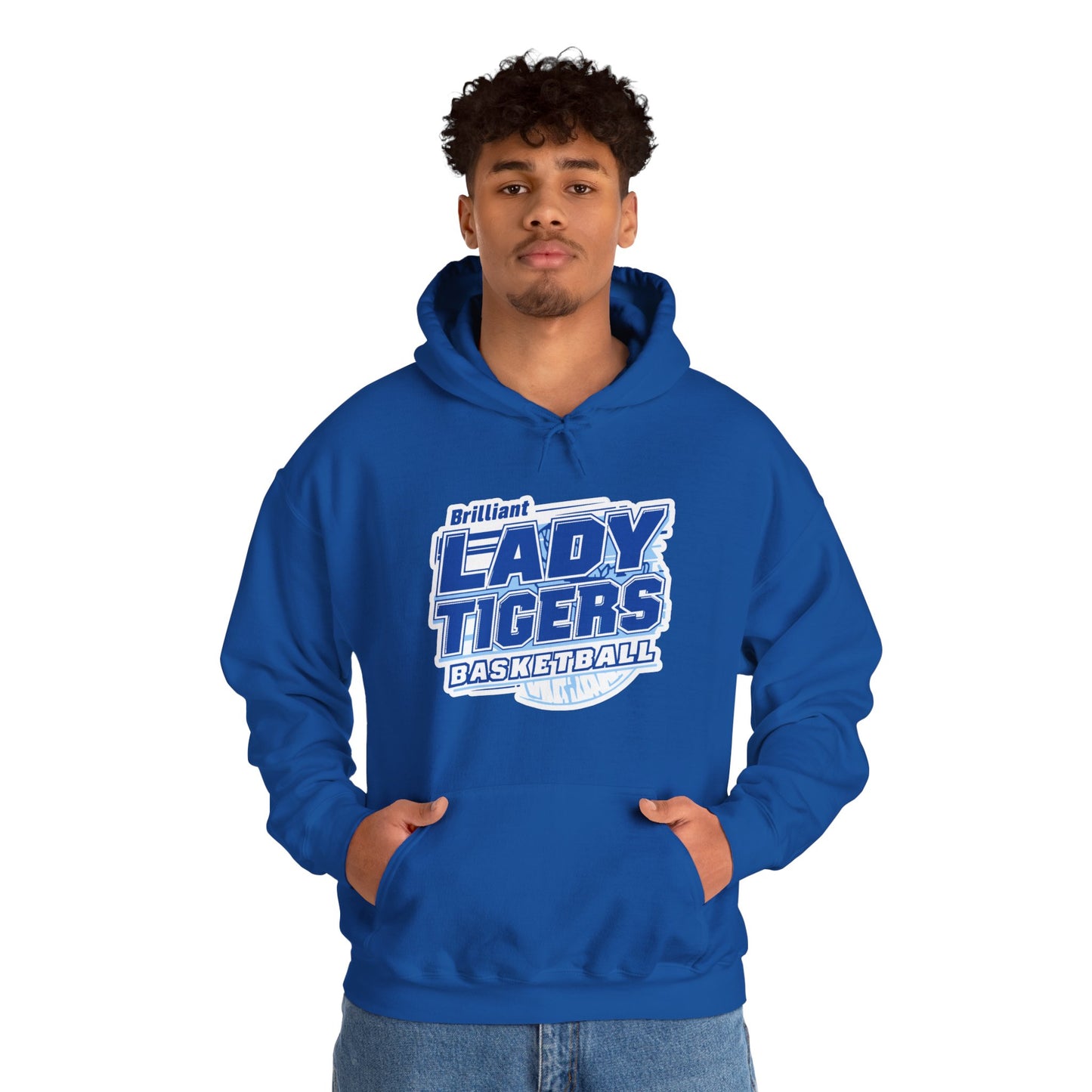 Adult Hoodie Sweatshirt \ Brilliant Tigers Basketball \ BTBKG2