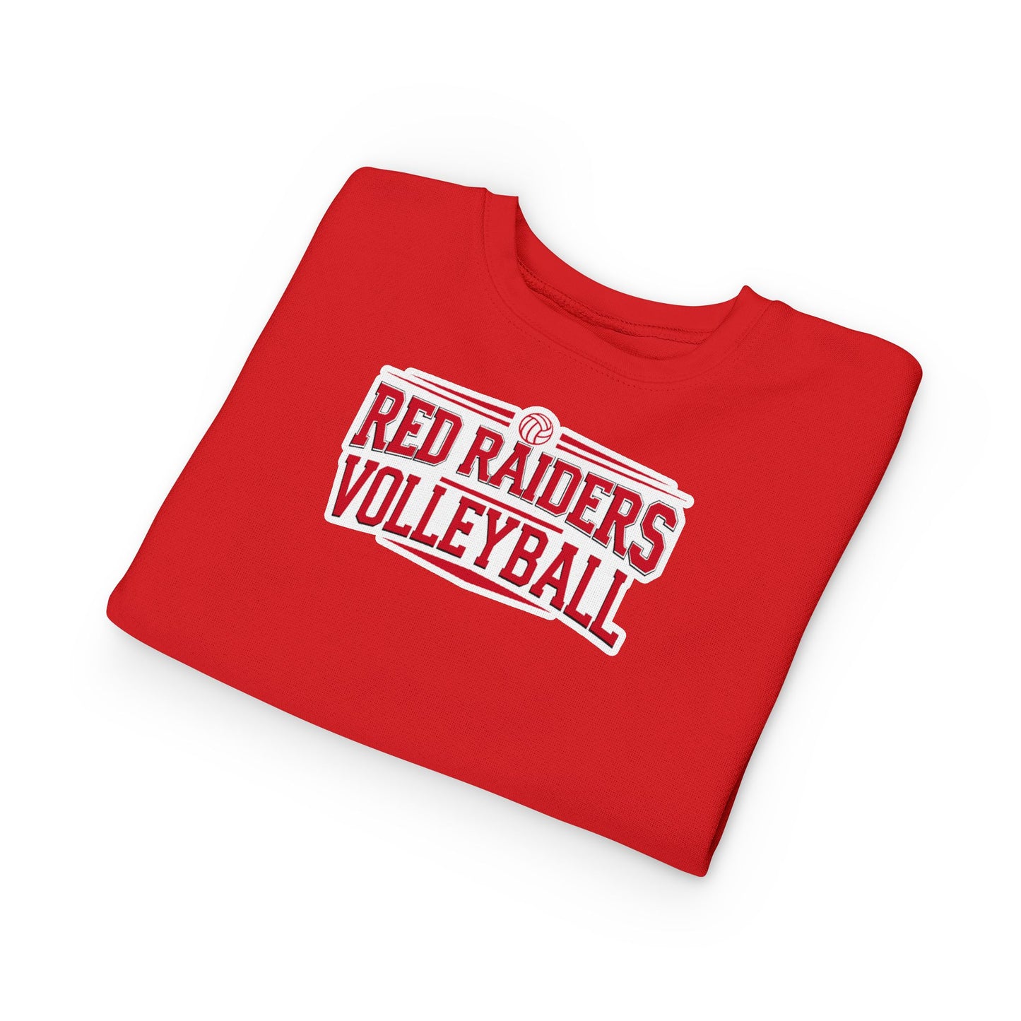 Toddler Crewneck Sweatshirt \ Marion County Red Raiders Volleyball \ MCV2