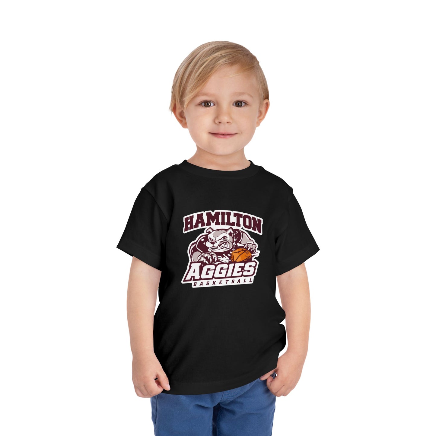 Toddler Tee \ Hamilton Aggies Basketball \ HABB1