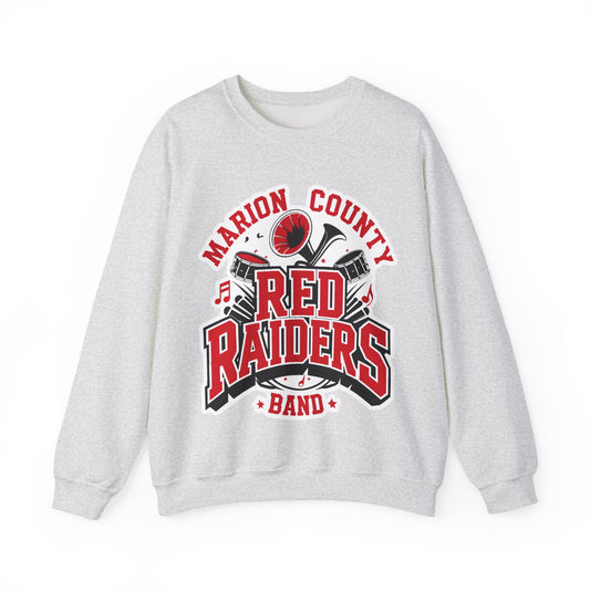 Adult Crewneck Sweatshirt \ Marion County Red Raiders Band \ MCB2