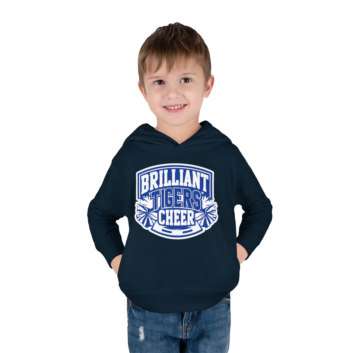Toddler Hoodie Sweatshirt \ Brilliant Tigers Cheer \ BTC1