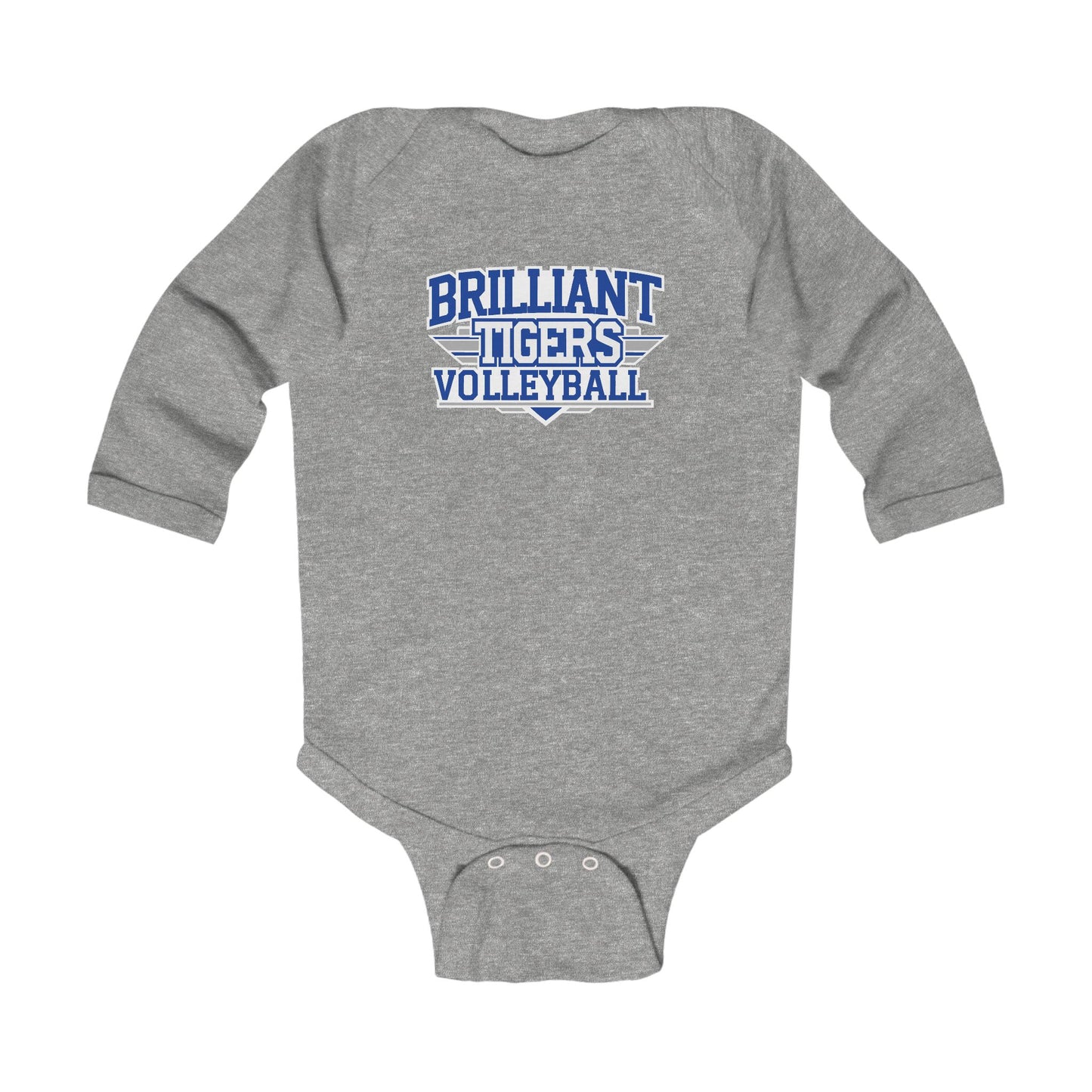 Long Sleeve Baby Bodysuit \ Brilliant Tigers Volleyball \ BTV2