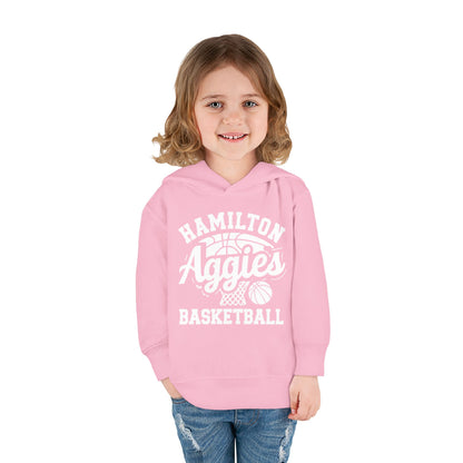 Toddler Hoodie Sweatshirt \ Hamilton Aggies Basketball \ HABBG1
