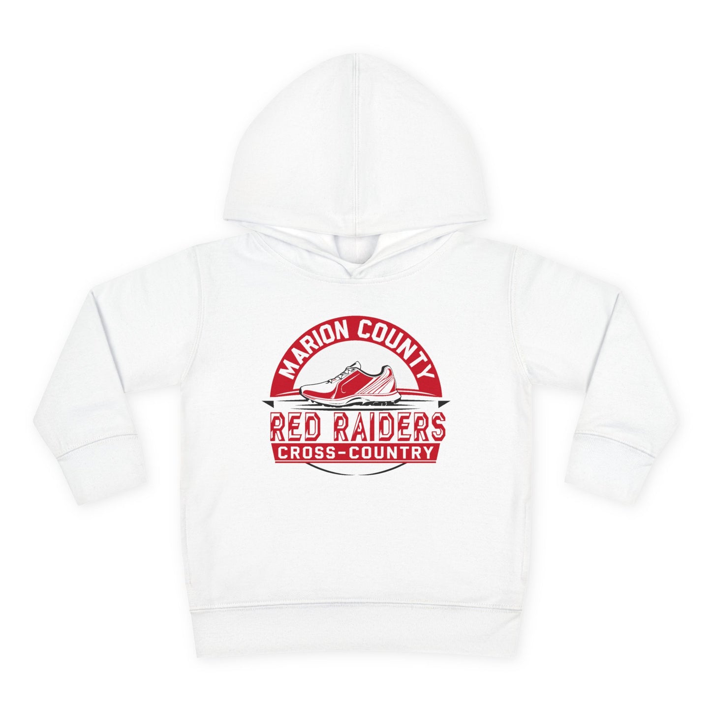 Toddler Hoodie Sweatshirt \ Marion County Red Raiders Cross-Country \ MCCC1