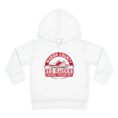 Toddler Hoodie Sweatshirt \ Marion County Red Raiders Cross-Country \ MCCC1