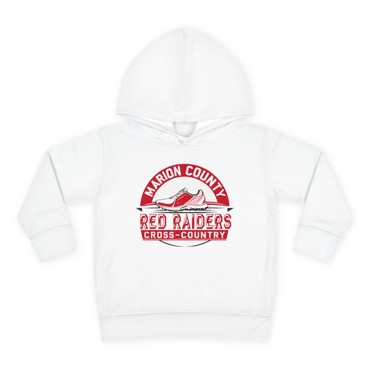 Toddler Hoodie Sweatshirt \ Marion County Red Raiders Cross-Country \ MCCC1