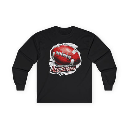 Adult Long Sleeve Tee \ Marion County Red Raiders Football \ MCF1