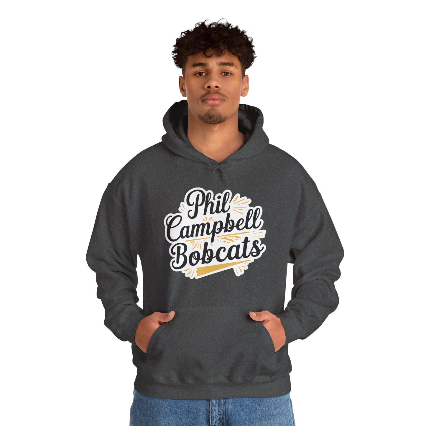 Adult Hoodie Sweatshirt \ Phil Campbell Bobcats \ PCBG2